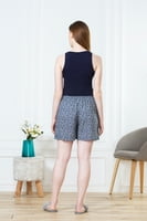 Van Heusen Printed Shorts (Dark Blue)