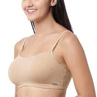 Enamor A022 Cotton Cami With Detachable Straps Bra- Non-padded,wirefree, High Coverage