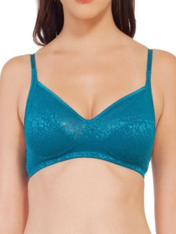 Soie Solid Net Texture Non Padded Bra - FB701