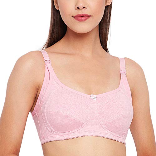 Buy Enamor Pink Non Wired Non Padded Maternity Bra for Women
