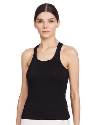 Women's Long Cami Spaghetti Strap Seamless Tank Top, Limpet Shell