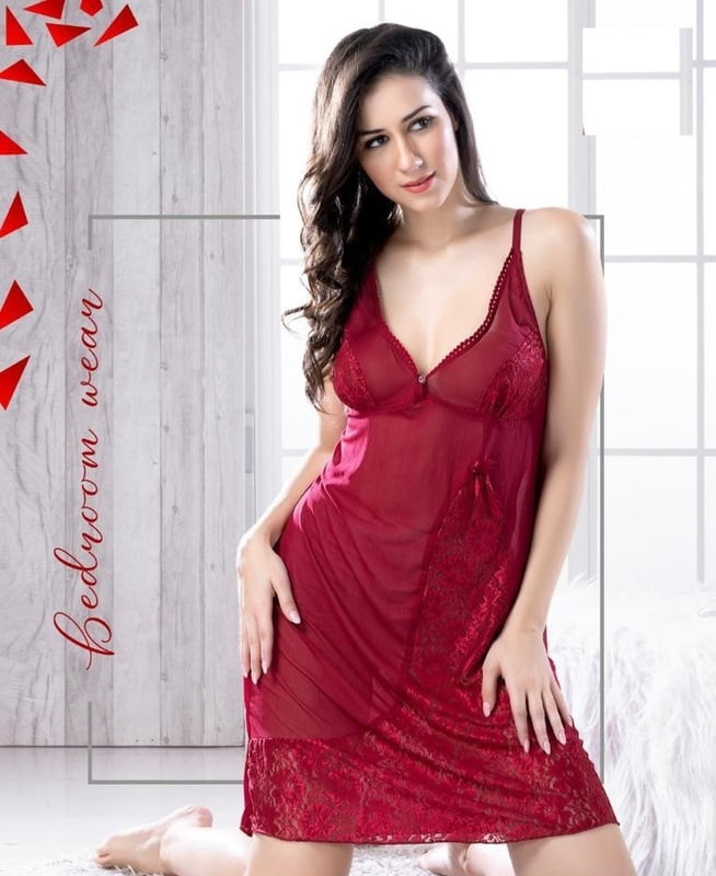 Minelli Babydoll with matching Thong - Wine (Free Size) Minelli Babydoll with matching Thong - Wine (Free Size)