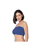 Womens Padded Tube Top - Navy Blue – Minelli