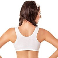 Buy Enamor Girls Wide Strap Cotton Non-padded Antimicrobial Beginners  Non-wired Bra, BB01 - White online