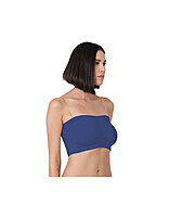 Womens Padded Tube Top - Navy Blue – Minelli