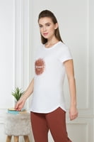 Van Heusen Athleisure Perfect Printed Long Tee - White Stay Magic Van Heusen Athleisure Perfect Printed Long Tee - White Stay Magic