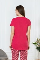 Van Heusen Athleisure Perfect Printed Long Tee - Rasberry Self Love