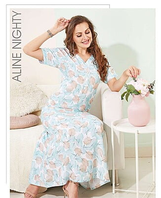 Minelli Full Length Aline Premium Alpine Nightdress - 4745