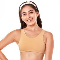 Enamor Girls Wide Strap Cotton Non-Padded Antimicrobial Beginners Non-Wired Bra, Bb01 Enamor Girls Wide Strap Cotton Non-Padded Antimicrobial Beginners Non-Wired Bra, Bb01