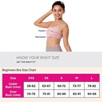 Enamor Girls Slim Strap Cotton Non-Padded Antimicrobial Beginners Non-Wired Bra, Bb02