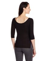 Hanes Comfty T145 Thermal 3/4 Top (Black)