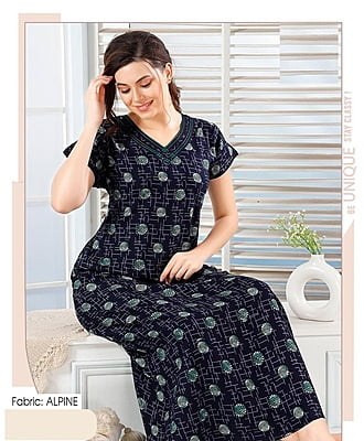 Buy Nighty & Night Dress for Women Online India at best price - SheTrendz