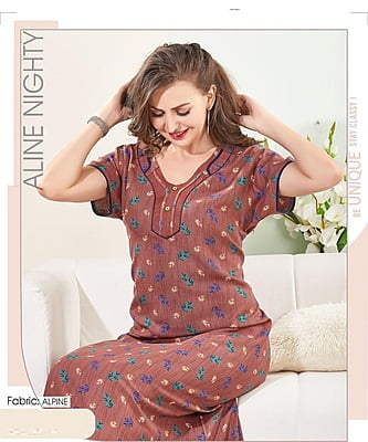 Buy Nighty & Night Dress for Women Online India at best price - SheTrendz