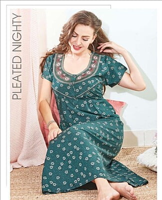 Minelli Full Length Premium Cotton Nightdress - 8423A