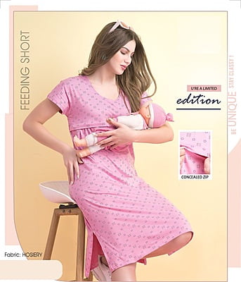 GOLDSTROMS Women Maternity/Nursing Nighty - Buy GOLDSTROMS Women