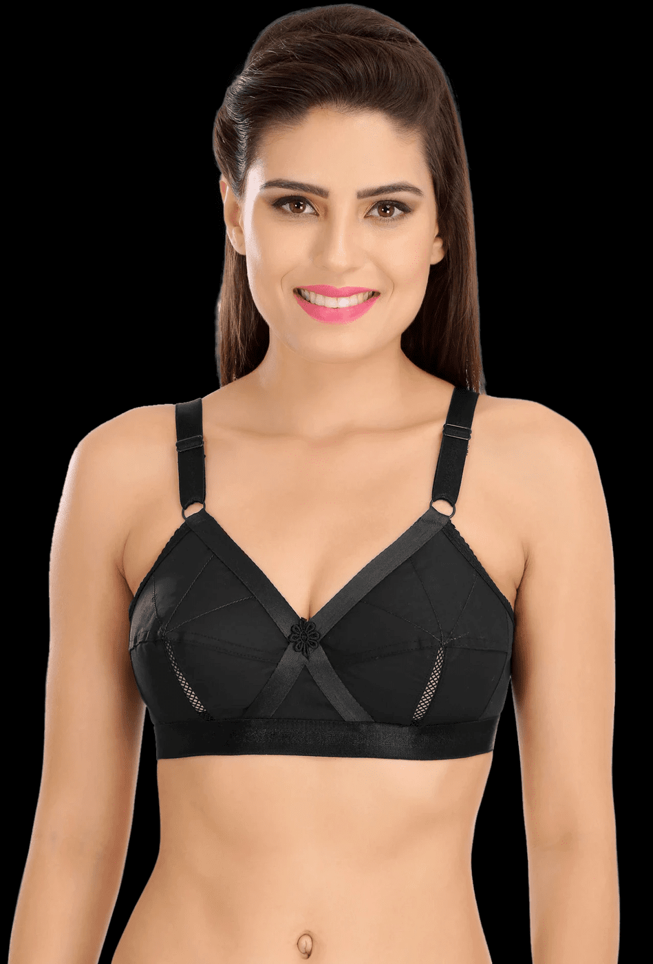 Sona Solid Cotton Full Cup Everyday Plus Size Bra - Perfecto