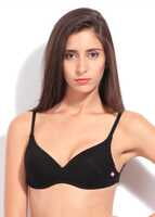 Enamor AB80 T-Shirt Cotton Bra - Padded • Wirefree • Transparent Back Strap Enamor AB80 T-Shirt Cotton Bra - Padded • Wirefree • Transparent Back Strap