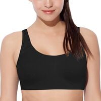 Enamor Solid Metal Free Pop On Sports Bra Enamor Solid Metal Free Pop On Sports Bra
