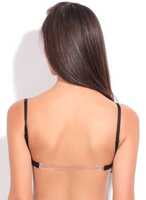 Enamor AB80 T-Shirt Cotton Bra - Padded • Wirefree • Transparent Back Strap Enamor AB80 T-Shirt Cotton Bra - Padded • Wirefree • Transparent Back Strap