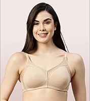 Enamor AB75 M-Frame JIggle Control Full Support Supima Cotton Bra