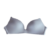 Lightly paded - seemless satin - deep cut - satin cotton (White) Lightly paded - seemless satin - deep cut - satin cotton (White)