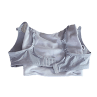 Lightly paded - seemless satin - deep cut - satin cotton (White) Lightly paded - seemless satin - deep cut - satin cotton (White)