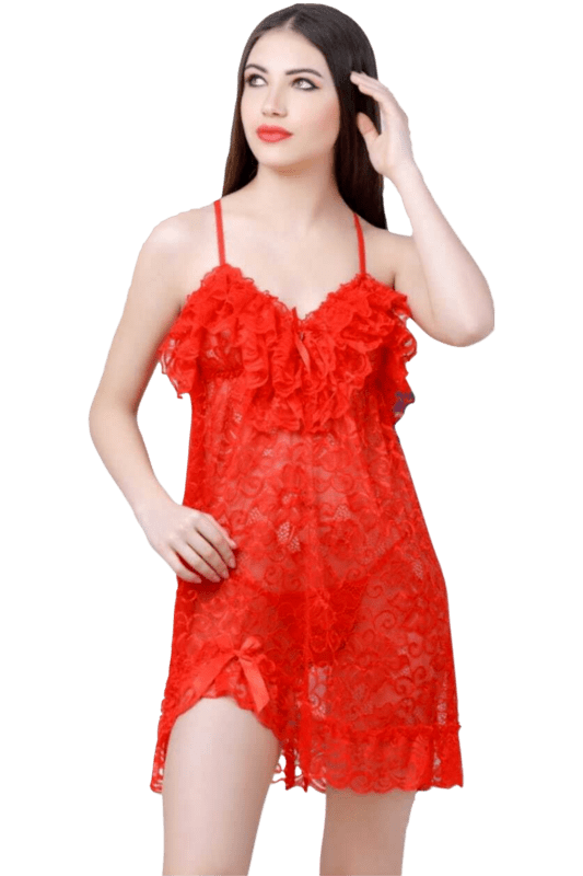 Baby Doll Collections Chennai Honeymoon Set Sexy Nightwear Naughty  Nightdress Lace N Mesh Tamil Nadu