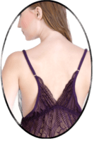 Lace N Mesh Babydoll with matching Thong - Wine Lace N Mesh Babydoll with matching Thong - Wine