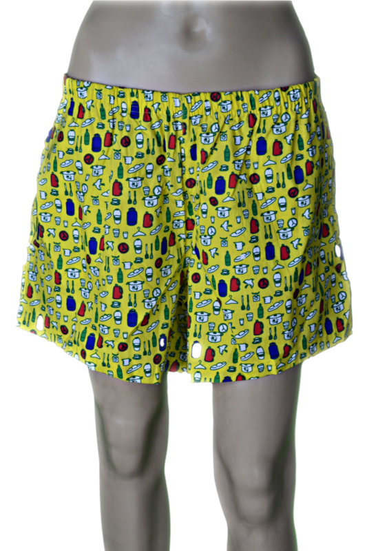 Strawberry Printed Shorts (Yellow) Strawberry Printed Shorts (Yellow)