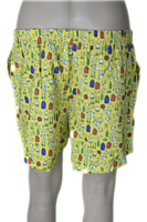 Strawberry Printed Shorts (Yellow)