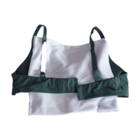 Lightly paded - deep cut neck - seemless satin (Green) Lightly paded - deep cut neck - seemless satin (Green)