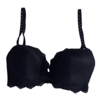 Padded Under Wired Push Up Bra with Net Coverage (Black) Fancy Bra Padded Under Wired Push Up Bra with Net Coverage (Black) Fancy Bra