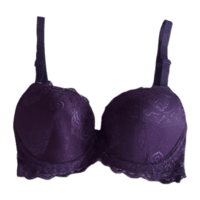 Push up - under wired - back side lace material (Purple) Fancy Bra Push up - under wired - back side lace material (Purple) Fancy Bra