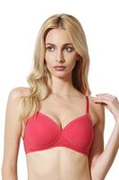 Van Heusen Solid Perforated Cups Non Wired Padded Bra