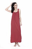 Buy GOLDSTROMS Womens Cotton Lycra Long Slip Nightdress Online at