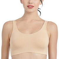 Enamor Solid Metal Free Pop On Sports Bra Enamor Solid Metal Free Pop On Sports Bra
