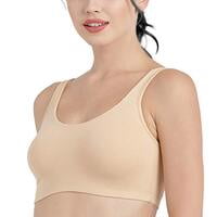 Enamor Solid Metal Free Pop On Sports Bra