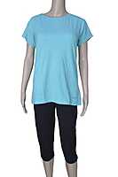 Loveable Sports Womens Crew Neck Tee (Blue)