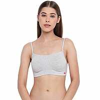 Enamor A022 Cotton Cami With Detachable Straps Bra- Non-padded