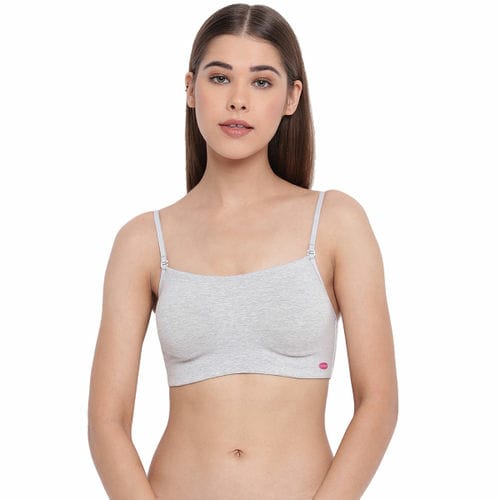 Buy Enamor Girls Slim Strap Cotton Non-padded Antimicrobial Beginners  Non-wired Bra, BB02 - White online