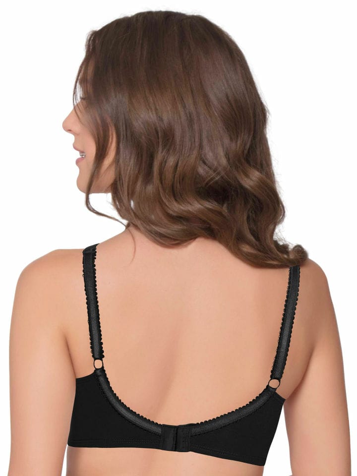 Enamor - This ultra-stretch cotton bra is here to win the award for the  most comforting bra ever. Non-padded, wirefree and with an X-frame that  snugly supports, this bra feels less like