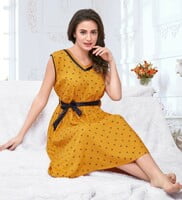 Minelli Red Pattern Short Nighty Minelli Red Pattern Short Nighty