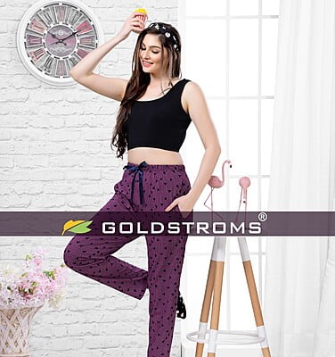 Buy Purple Trousers & Pants for Women by GOLDSTROMS Online