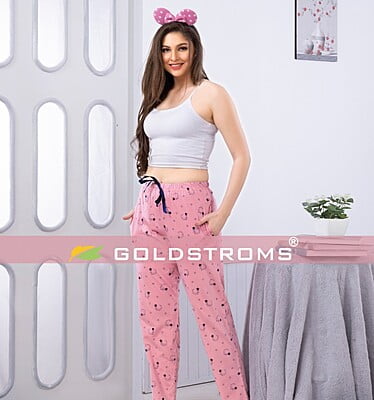 Buy GOLDSTROMS Women's Solid Cotton Capri with Zipper Pocket and