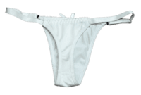 Fancy Satin Size adjustable G-String Thong (White) Fancy Satin Size adjustable G-String Thong (White)