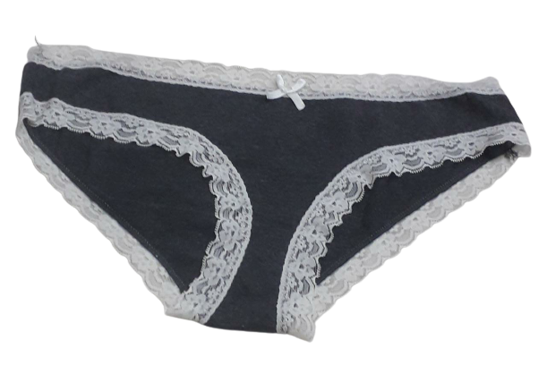 Fancy Mesh Bikini Lacely Panty- Grey