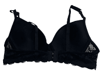 UnderWired Semi Coverage Padded Bra - Black