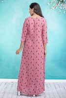 Maybell Feeding Nightly (Pink Colour With Butterful Printed) Maybell Feeding Nightly (Pink Colour With Butterful Printed)