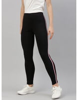 Women's Black Color Yoga Pant - GOLDSTROMS